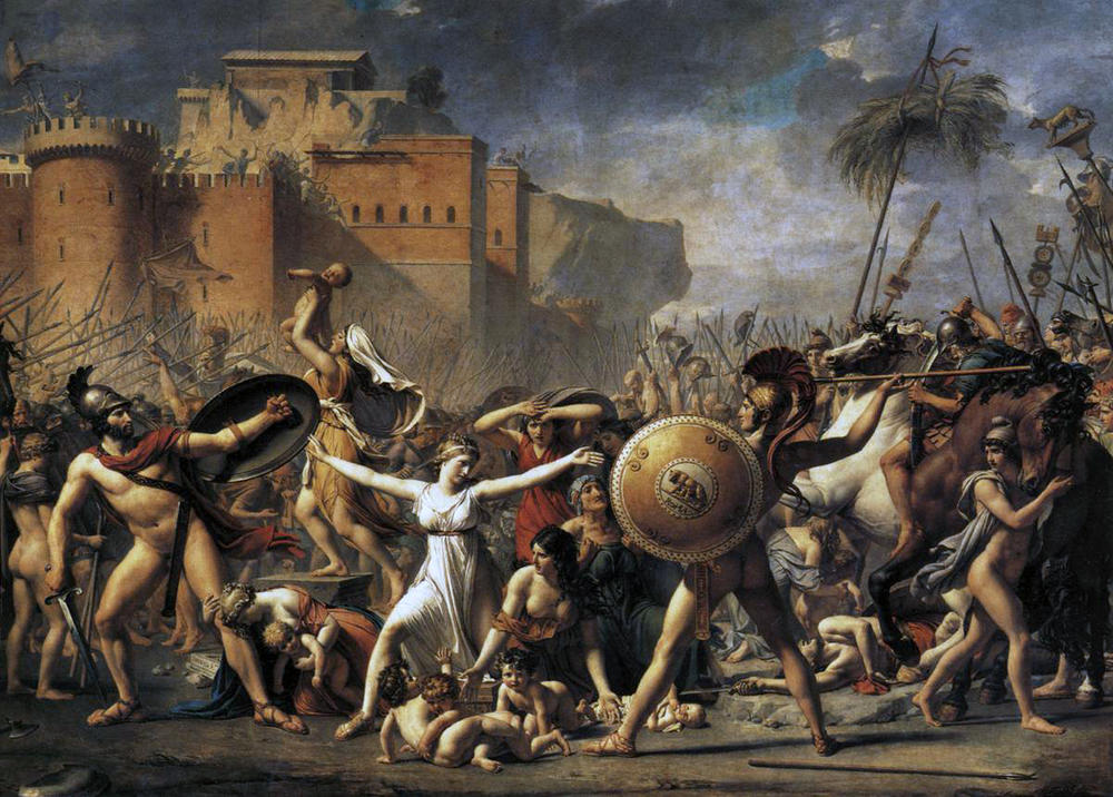 The Intervention of the Sabine Women, Jacques-Louis David (1748-1825)