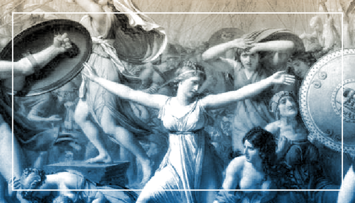 Das Eingreifen der Sabinerinnen, Jacques-Louis David (1748-1825)