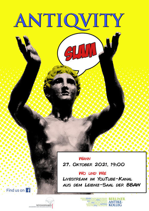 Flyer des 5. Antiquity Slams