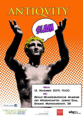 Flyer des 4. Antiquity Slams